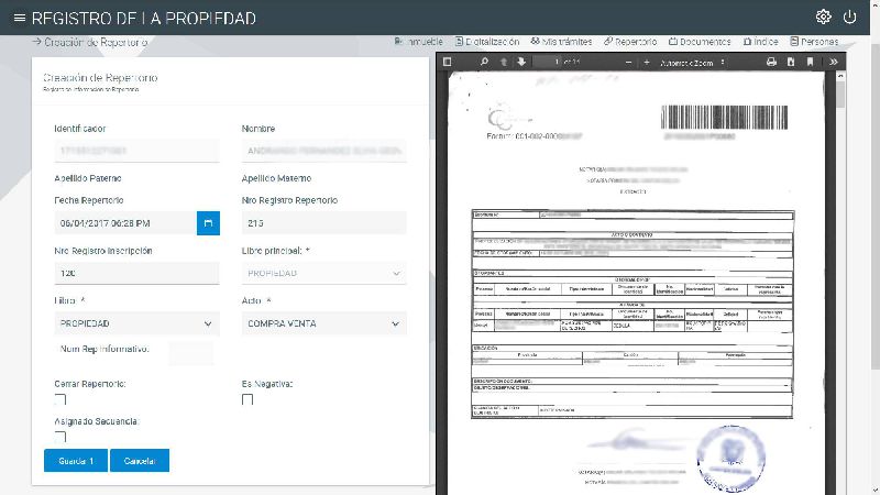 Registro de Repertorio